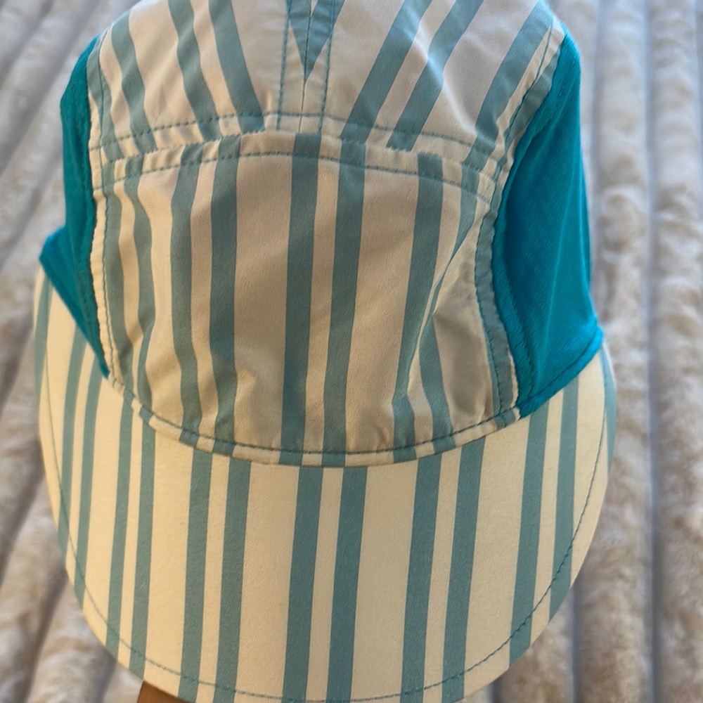 Lululemon Blue and White Striped Cap
